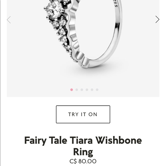 Pandora Jewelry - Pandora Fairytale Tiara Wishbone Ring